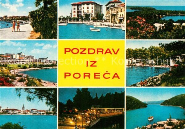 Porec Uferpromenade Hafen Panorama Küste Hote