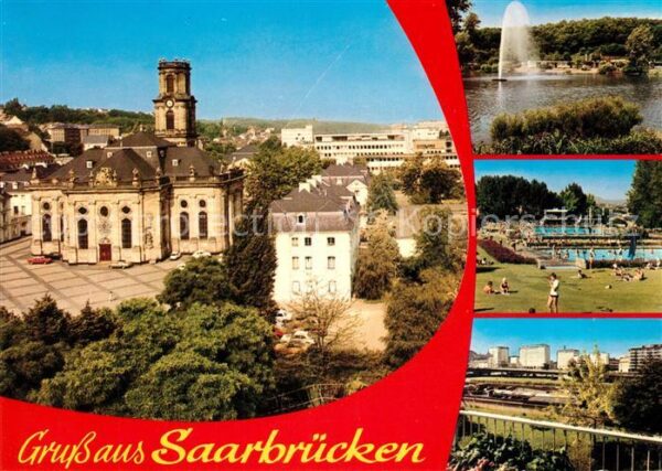 Saarbruecken Ludwigskirche Deutsch Französischer Gar