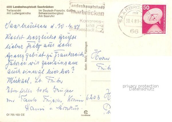 Saarbruecken Ludwigskirche Deutsch Französischer Gar – Bild 2