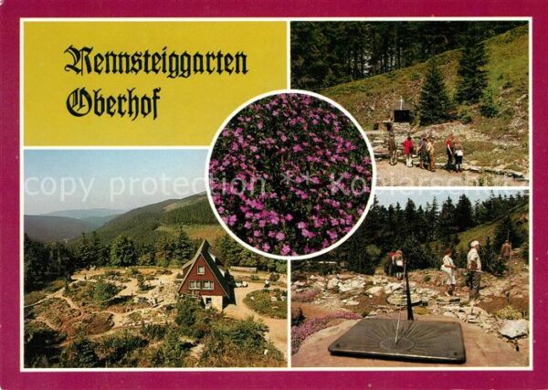 Oberhof Thueringen Rennsteiggarten Gaststätte Sonnenuhr Ge
