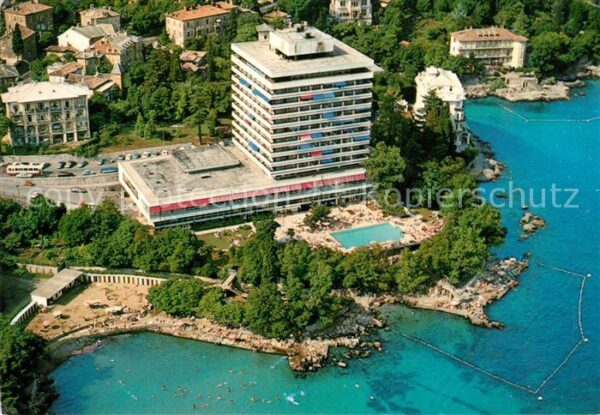 Opatija Abbazia Hotel Fliegeraufnahme