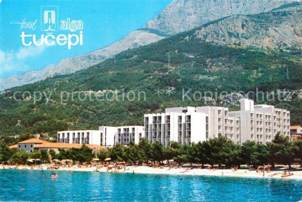 Tucepi Hotel Alga Strand Berge
