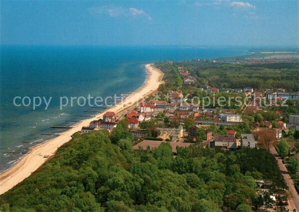 Kuehlungsborn Ostseebad Blick auf Ortsteil West Ostseestrand Fl