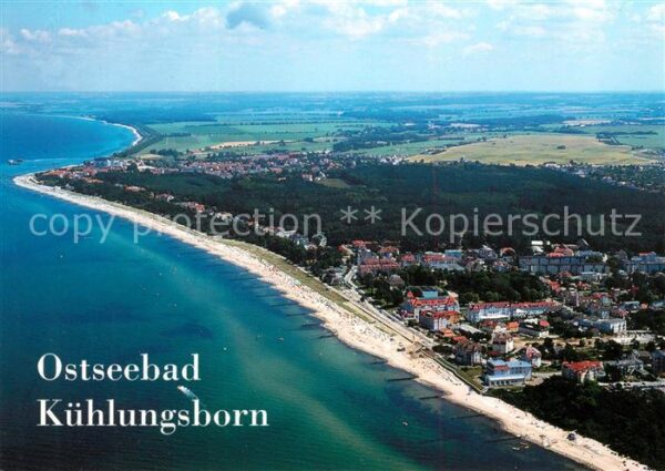 Kuehlungsborn Ostseebad Ortsteil West und Ost mit Seebrücke Fli