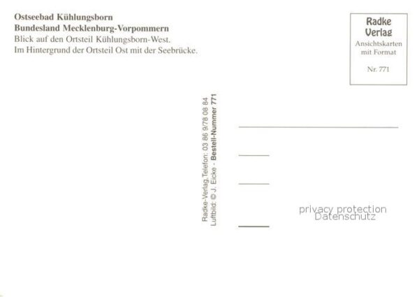 Kuehlungsborn Ostseebad Ortsteil West und Ost mit Seebrücke Fli – Bild 2