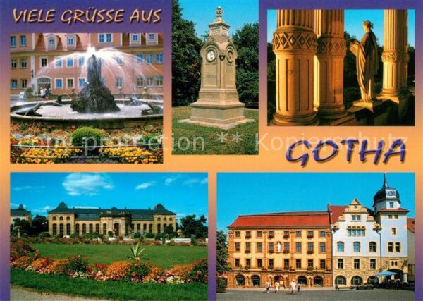 Gotha Thueringen Wasserkunst Arnoldi Denkmal Portal Muse