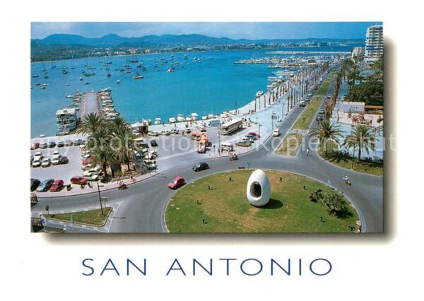San Antonio Ibiza Paseo de Ses Fonts Puerto vista aerea