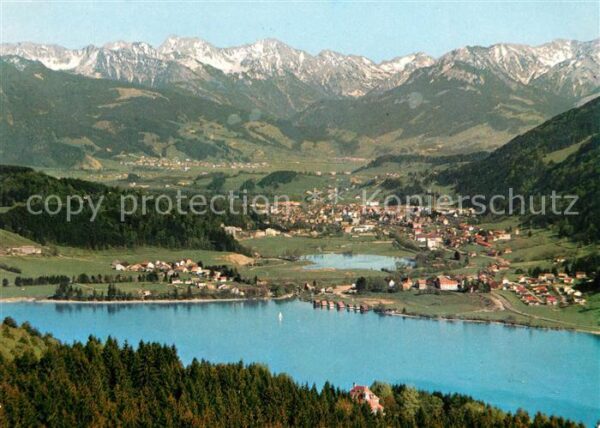 Immenstadt Allgaeu und Bühl mit den beiden Alpseen Alpenpa
