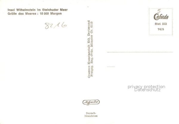 Insel Wilhelmstein Steinhuder Meer Fliegeraufnahme – Bild 2
