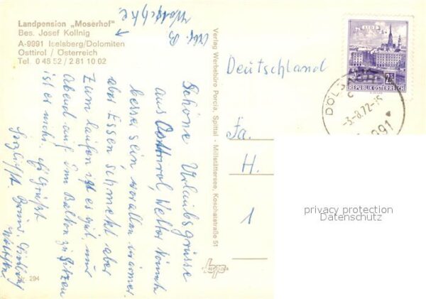 Iselsberg-Stronach Landpension Moserhof Fernsicht Dolomite – Bild 2