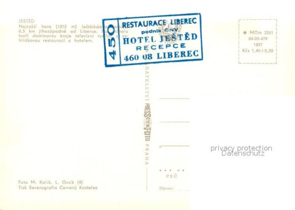 Liberec Jested Hotel Turmrestaurant Jeschken – Bild 2