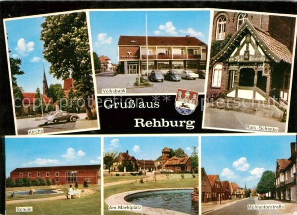 Rehburg-Loccum Kirche Volksbank Ratsschenke Schule Mar
