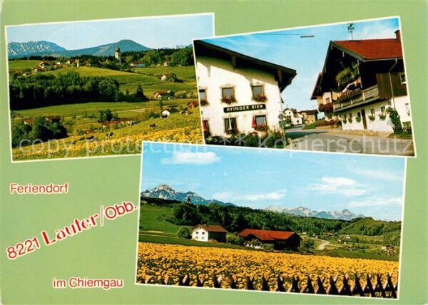Lauter Oberbayern Feriendorf Landschaftspanorama Alpenbli