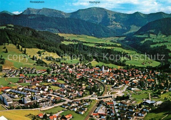 Oberstaufen Schrothkurort mit Hochgrat und Rindalph