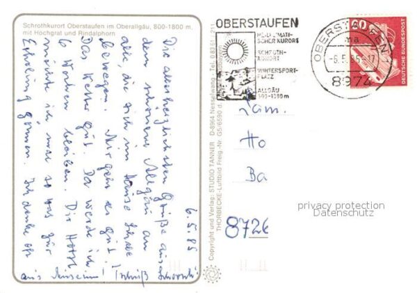 Oberstaufen Schrothkurort mit Hochgrat und Rindalph – Bild 2