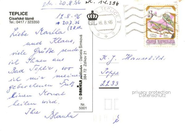 Teplice Cisarske lazne Hotel – Bild 2