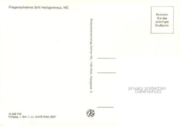 Heiligenkreuz Niederoesterreich Stift Kloster Fliegeraufnahme – Bild 2