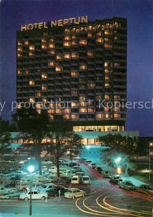 Warnemuende Ostseebad Hotel Neptun Nachtaufnahme