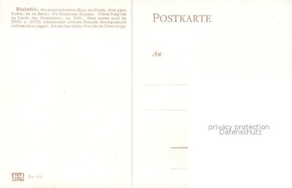 St Goar Burg Rheinfels Rheinpartie – Bild 2