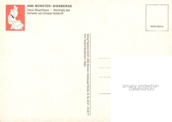 Nienberge Muenster Westfalen Haus Rüschhaus Wohnsitz der Annette von – Bild 2