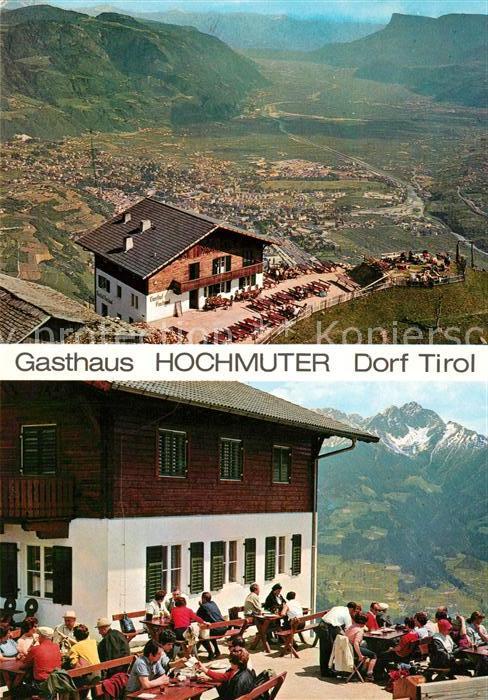 Dorf Tirol Panorama Agsthaus Hochmuter Terrasse