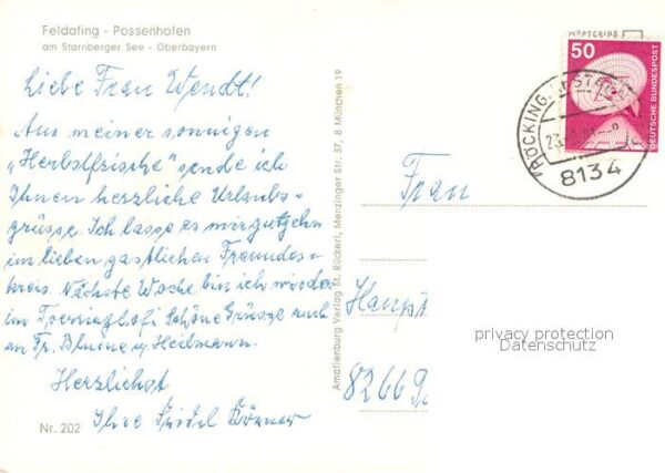 Feldafing Starnbergersee Fliegeraufnahme mit Possenhofen – Bild 2