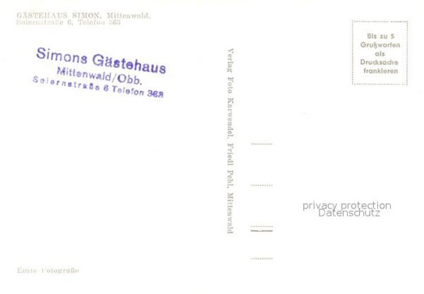 Mittenwald Bayern Gästehaus Simon – Bild 2