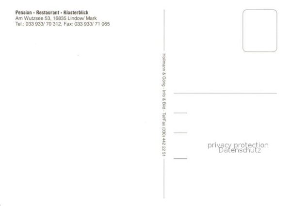 Lindow Mark Pension Restaurant Klosterblick – Bild 2