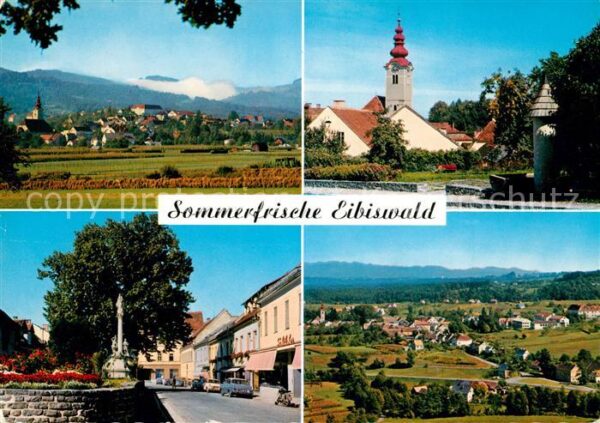 Eibiswald Steiermark Panorama Kirche Ortspartie