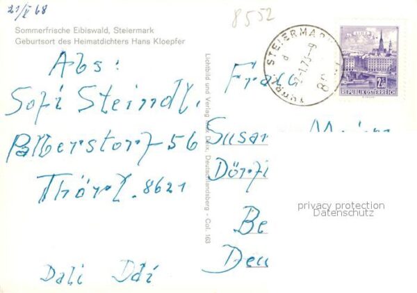 Eibiswald Steiermark Panorama Kirche Ortspartie – Bild 2