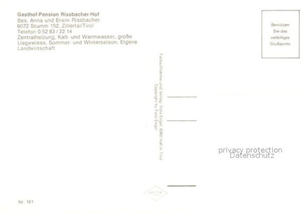 Stumm Zillertal Gasthof Pension Rissbacher Hof Zielhang – Bild 2