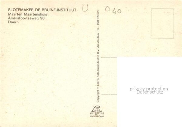 Doorn Niederlande Slotemaker de Bruine Institut Maartensh – Bild 2