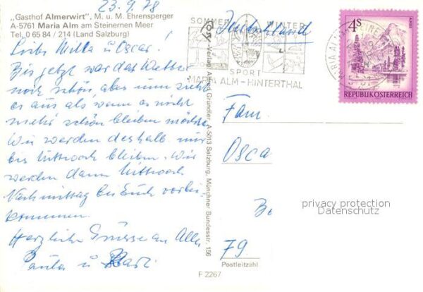 Maria Alm Steinernen Meer Gasthof Almerwirt – Bild 2