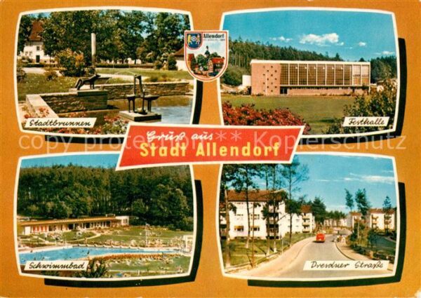Allendorf Hohenfels Stadtbrunnen Festhalle Schwimmbad Dresd