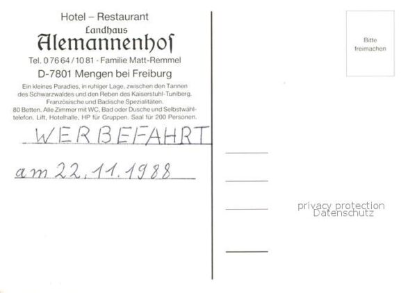 Mengen Schallstadt Hotel Restaurant Landhaus Alemannenhof – Bild 2
