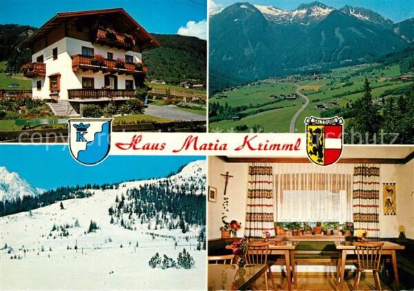 Krimml Haus Maria Gaststube Panorama Skipiste