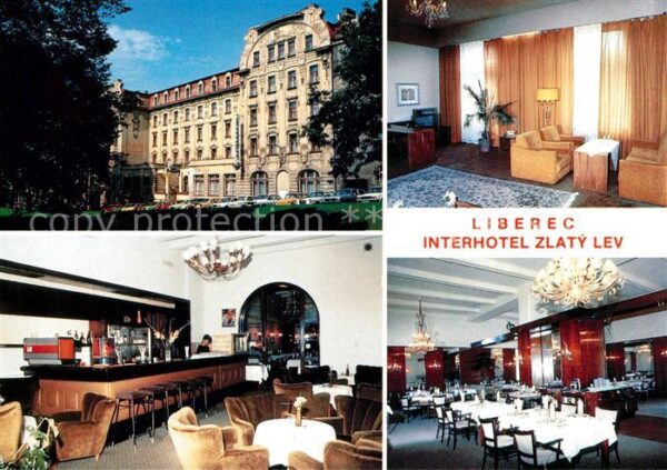 Liberec Interhotel Zlaty Lev Bar Gastraum