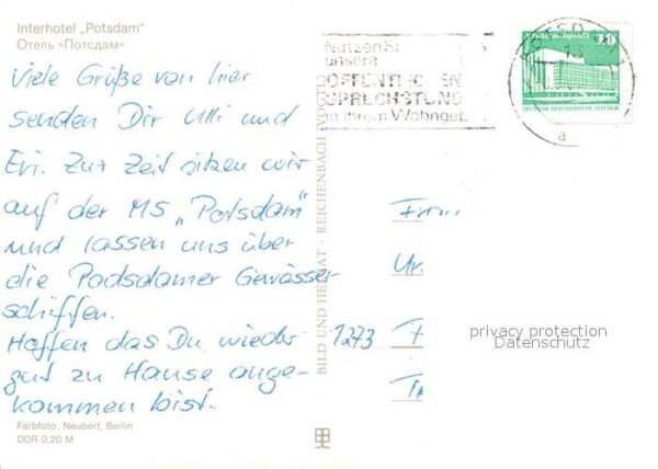 Potsdam Interhotel Potsdam Fahrgastschiff – Bild 2