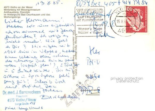 Vlotho Winterberg mit Wesergymnasium Amtshausb – Bild 2