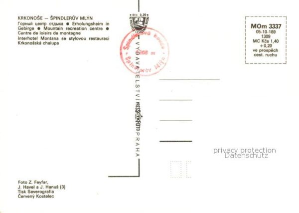 Spindleruv Mlyn Spindlermuehle Erholungsheim Interhotel Montana Restau – Bild 2