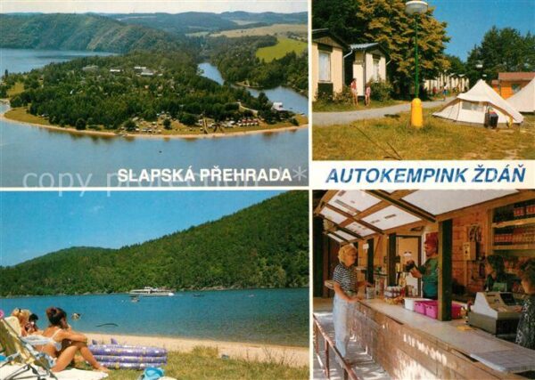 Slapska Prehrada Fliegeraufnahme Autokempink Zdan Strand