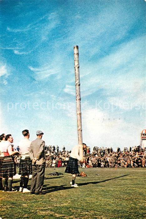 Highland Tossing the Caber