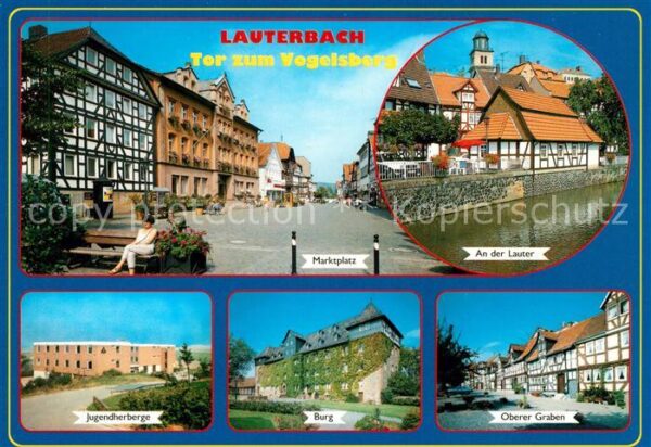 Lauterbach Hessen Marktplatz Lauterpartie Jugendherberge