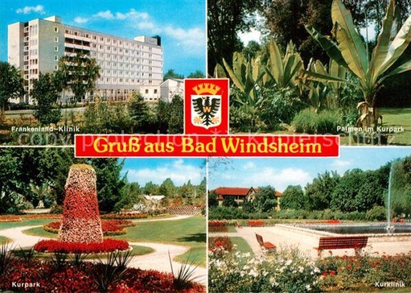 Bad Windsheim Frankenland Klinik Palmen Kurpark Kurkl