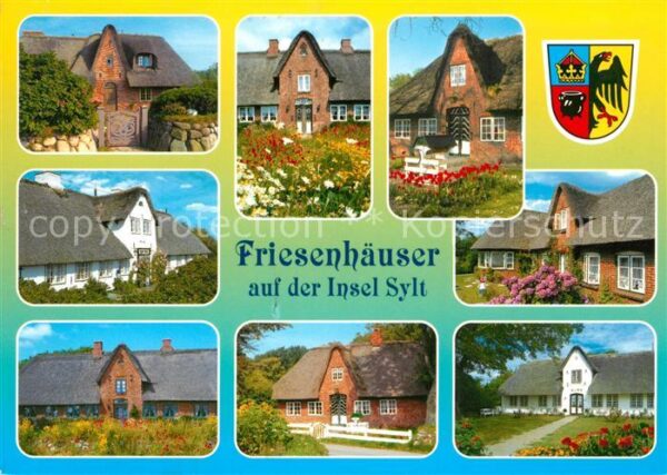 Insel Sylt Friesenhäuser Reetdachhaus Wappen