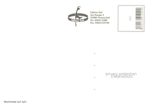 Westerland Sylt Nordseeheilbad Fliegeraufnahme – Bild 2