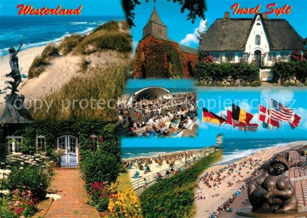 Westerland Sylt Dünen Strand Kirche Kurkonzert Friesenh