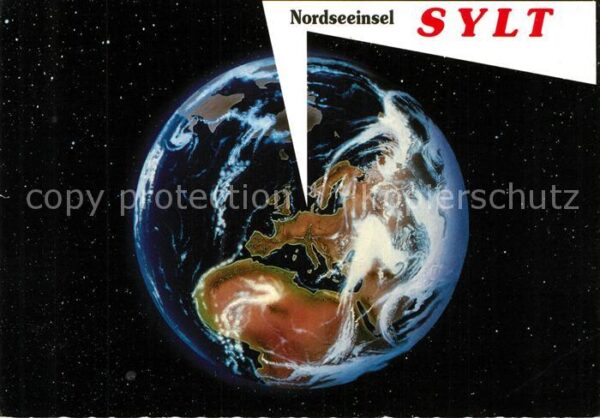 Insel Sylt Blick aus dem Weltraum auf Europa Erdku