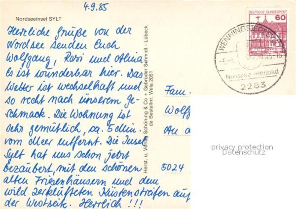 Insel Sylt Fliegeraufnahme Wappen Dünen Strand Fri – Bild 2