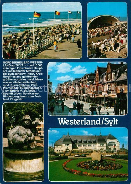 Westerland Sylt Strandpromenade Konzertpavillon Brunnen
